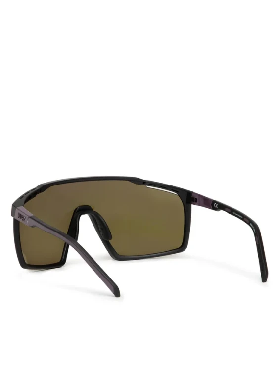 OKULARY UVEX MTN PERFORM MAT BLK/PURPLE PURPLE MIRROR