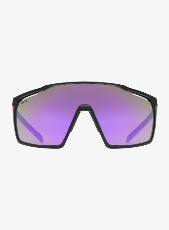 OKULARY UVEX MTN PERFORM MAT BLK/PURPLE PURPLE MIRROR