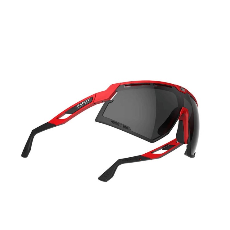 OKULARY RUDY DEFENDER FIRE RED MATTE - SMOKE BLK