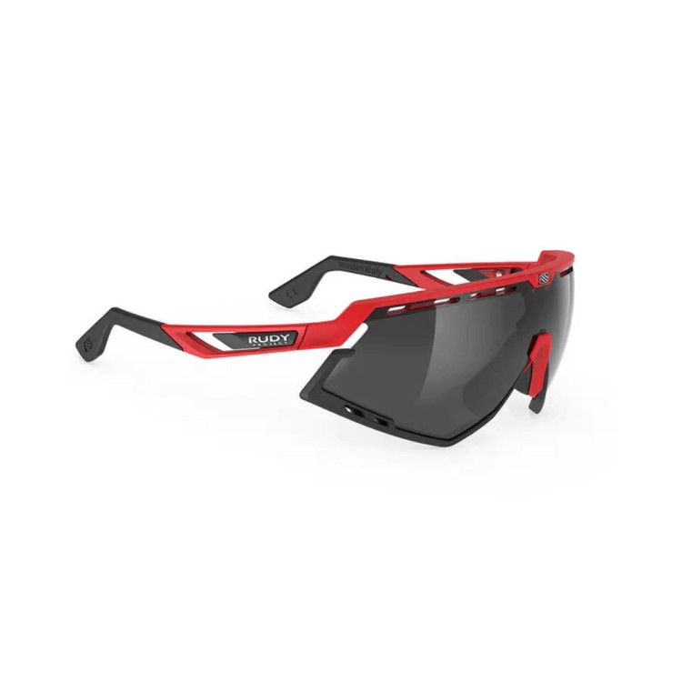 OKULARY RUDY DEFENDER FIRE RED MATTE - SMOKE BLK