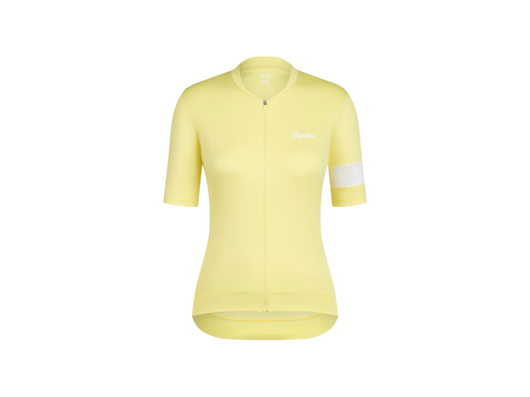 Damska koszulka rowerowa Rapha Core XS żółty/biały