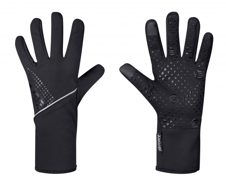 RĘKAWICZKI FORCE VISION SOFTSHELL L BLACK