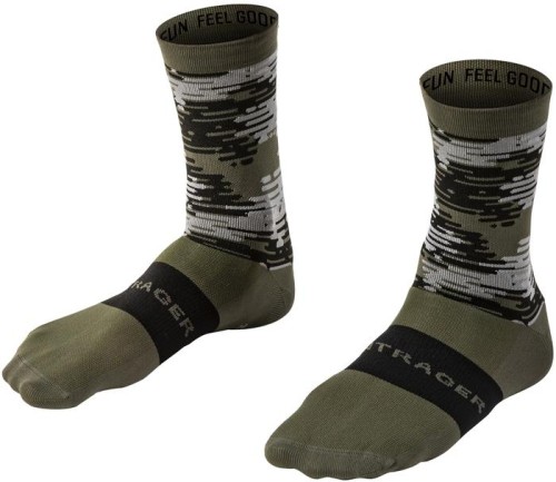 SKARPETKI BONTRAGER RACE CREW M 40-42 OLIVE GREY